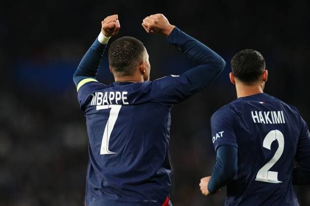 ESP: Real Sociedad v Paris Saint Germain. UEFA Champions League match, Round of 16 Kilian Mbappe of Paris Saint-Germain celebrates the 0-1 during the UEFA Champions League match, Round of 16, 2nd leg, between Real Sociedad and Paris Saint Germain PSG played at Reale Arena Stadium on March 5, 2024 in San Sebastian, Spain. kpng Copyright: xBaguxBlancox xPRESSINPHOTOx PS_240305_003