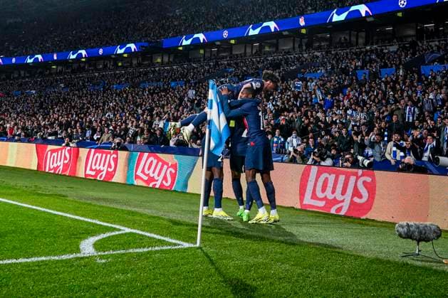 ESP: Real Sociedad v Paris Saint Germain. UEFA Champions League match, Round of 16 Kilian Mbappe of Paris Saint-Germain celebrates the 0-1 during the UEFA Champions League match, Round of 16, 2nd leg, between Real Sociedad and Paris Saint Germain PSG played at Reale Arena Stadium on March 5, 2024 in San Sebastian, Spain. kpng Copyright: xBaguxBlancox xPRESSINPHOTOx PS_240305_017