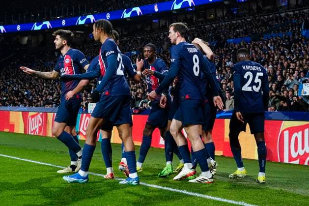 ESP: Real Sociedad v Paris Saint Germain. UEFA Champions League match, Round of 16 Kilian Mbappe of Paris Saint-Germain celebrates the 0-1 during the UEFA Champions League match, Round of 16, 2nd leg, between Real Sociedad and Paris Saint Germain PSG played at Reale Arena Stadium on March 5, 2024 in San Sebastian, Spain. kpng Copyright: xBaguxBlancox xPRESSINPHOTOx PS_240305_018