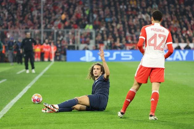 disappointment at Matteo Guendouzi 8 Lazio Rome , FC Bayern Muenchen vs S S Lazio Rome, Champions League, football, round of 16, second leg, 05 03 2024 Munich Bavaria Germany Copyright: xkolbert-press ChristianxKolbertx