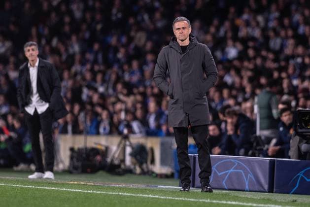 UEFA Champions League soccer match round of 16, second leg soccer match between Real Sociedad and Paris Saint Germain (PSG) at Reale Arena Stadium in San Sebastian, Spain 05 March 2024 Imanol Alguacil and Luis Enrique 900 Cordon Press  900 CordonxPress LOF - UEFA Champions League Real Sociedad vs PSG