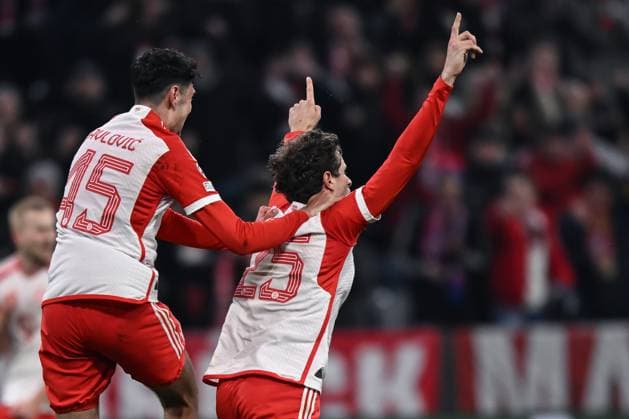 Db Monaco di Baviera (Germania) 05 03 2024 - Champions League Bayern Monaco-Lazio foto Daniele Buffa Image nella foto: esultanza gol Thomas Muller 