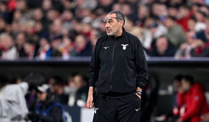 FOOTBALL CHAMPIONS LEAGUE SEASON 2023 2024 Round of 16 second leg 05 03 2024 FC Bayern Munich Lazio Rome Coach Maurizio Sarri Lazio Rome