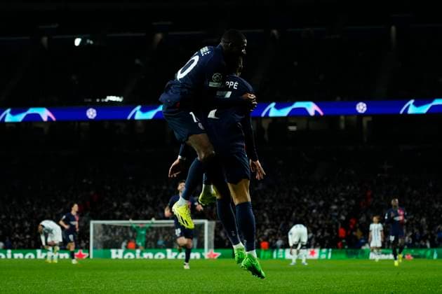 Real Sociedad v Paris Saint-Germain: Round of 16 Second Leg - UEFA Champions League 2023 24 Kylian Mbappe Centre-Forward of PSG and France celebrates after scoring his sides second goal during the UEFA Champions League 2023 24 round of 16 second leg match between Real Sociedad and Paris Saint-Germain at Reale Arena on March 5, 2024 in San Sebastian, Spain. San Sebastian Spain  Copyright: xJosexBretonx originalFilename:breton-realsoci240305_npOzn.jpg