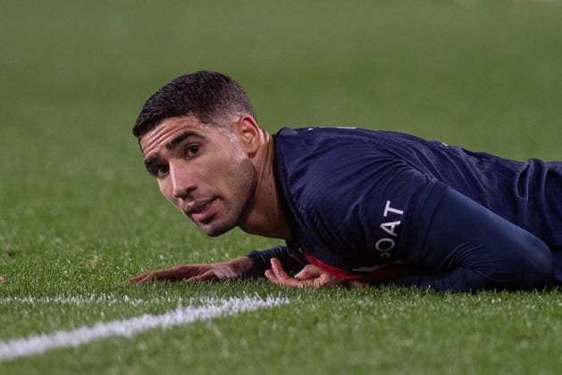 UEFA Champions League soccer match round of 16, second leg soccer match between Real Sociedad and Paris Saint Germain (PSG) at Reale Arena Stadium in San Sebastian, Spain 05 March 2024 Achraf Hakimi 900 Cordon Press  900 CordonxPress LOF - UEFA Champions League Real Sociedad vs PSG