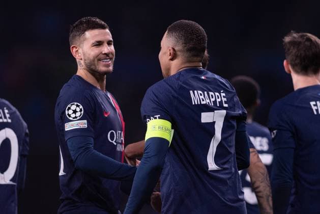 UEFA Champions League soccer match round of 16, second leg soccer match between Real Sociedad and Paris Saint Germain (PSG) at Reale Arena Stadium in San Sebastian, Spain 05 March 2024 Kylian Mbappe celebrates a goal 900 Cordon Press  900 CordonxPress LOF - UEFA Champions League Real Sociedad vs PSG