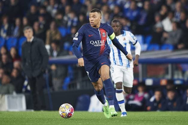 Kylian Mbappe of Paris Saint Germain during the UEFA Champions League match between Real Sociedad v Paris Saint Germain at Reale Arena on March 5, 2024 in San Sebastian (Photo by: LGM) FOOTBALL : Real Sociedad vs Paris Saint Germain - UEFA Ligue des Champions - 05 03 2024 LGM Panoramic 