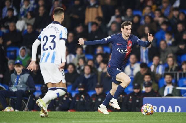Fabian Ruiz of Paris Saint Germain during the UEFA Champions League match between Real Sociedad v Paris Saint Germain at Reale Arena on March 5, 2024 in San Sebastian (Photo by: LGM) FOOTBALL : Real Sociedad vs Paris Saint Germain - UEFA Ligue des Champions - 05 03 2024 LGM Panoramic 