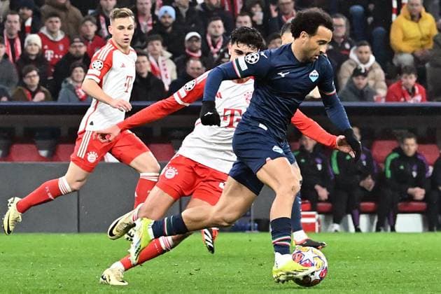 Italy,Soccer, champions league match , Bayern Munich v Lazio Felipe Anderson of SS Lazio during the Champions league round of 16 match between Bayern Munich v Lazio at Allianz Arena stadium, Italy, March 05th, 2024. Imago-Images Emmefoto Copyright: xImago-Images Emmefotox