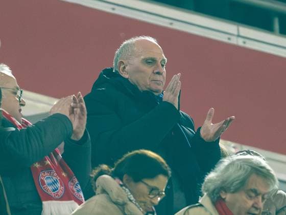Uli Hoeness FC Bayern Muenchen, Ehrenpraesidenten , GER, FC Bayern Muenchen FCB vs Lazio Rome SSL , Fußball, UEFA Champions League, Achtelfinal Rueckspiel, Saison 2023 2024, 05 03 2024, DFB DFL regulations prohibit any use of photographs as image sequences and or quasi video , GER, FC Bayern Muenchen FCB vs Lazio Rome SSL , Fußball, UEFA Champions League, Achtelfinal Rueckspiel, Saison 2023 2024, 05 03 2024 Muenchen Copyright: xEibner-Pressefoto SaschaxWaltherx EP_EER