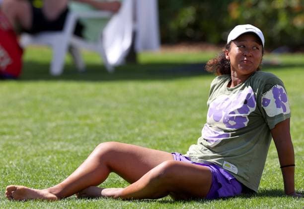 Naomi Osaka of Japan warms up, stretching BNP Paribas Open, Tennis, Qualifying, Indian Wells Tennis Garden, California, USA - 05 Mar 2024  Copyright: xEllaxLing Shutterstockx 14374801aq