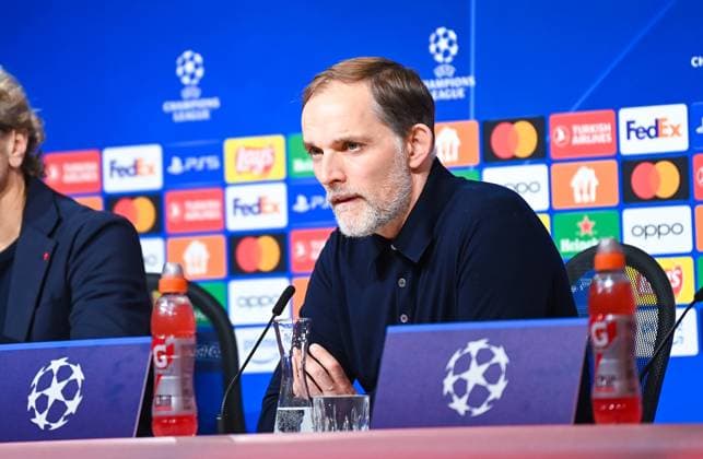 Germany, Muenchen, 05 03 2024, Allianz Arena, FC Bayern Muenchen vs SS Lazio UEFA Champions League 2023 24 Round of 16 Second Leg, Thomas Tuchel Bayern Muenchen looks focussed Munich Allianz Arena Bavaria Germany eu-images-738