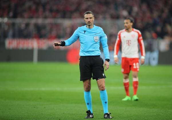 Munich, Germany 05 March 2024 Football, Men, Champions League, Season 2023 2024, Round of 16 second leg, FC Bayern Munich Lazio Rome, Allianz Arena Referee Slavko Vincic