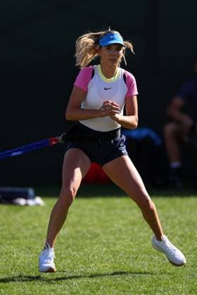 Katie Boulter of GBR in action during practice BNP Paribas Open, Tennis, Qualifying, Indian Wells Tennis Garden, California, USA - 05 Mar 2024  Copyright: xEllaxLing Shutterstockx 14374801cg