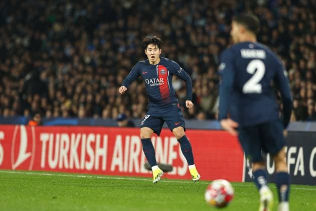 Kang-in Lee (PSG), MARCH 5, 2024 - Football Soccer : UEFA Champions League Round of 16 2nd leg match between Real Sociedad 1-2 Paris Saint-Germain at the Reale Arena in San Sebastian, Spain. Noxthirdxpartyxsales  (246334348)
