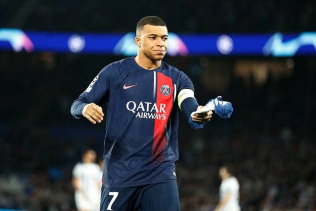 Kylian Mbappe (PSG), MARCH 5, 2024 - Football Soccer : UEFA Champions League Round of 16 2nd leg match between Real Sociedad 1-2 Paris Saint-Germain at the Reale Arena in San Sebastian, Spain. Noxthirdxpartyxsales  (246334633)