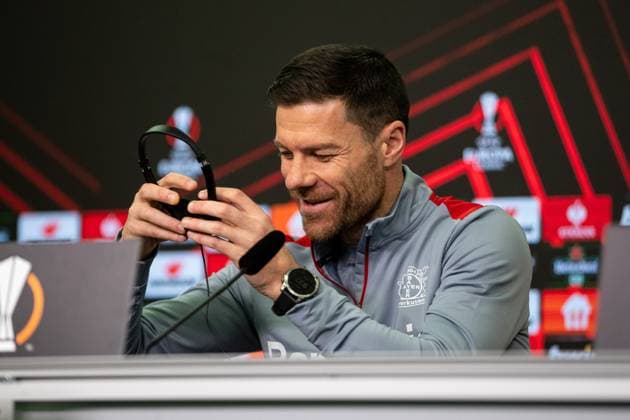 Bayer 04 Leverkusen Press Conference 06 03 2024 Xabi Alonso Coach Bayer 04 Leverkusen Bayer 04 Leverkusen Press Conference 06 03 2024 Copyright: xBEAUTIFULxSPORTS Buriakovx