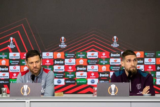 Football, EL, Bayer Leverkusen, Press conference