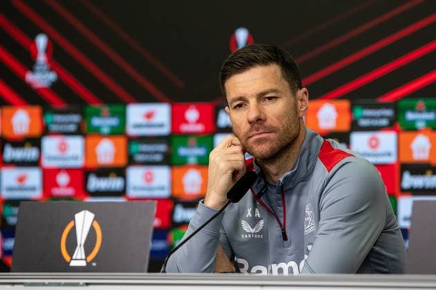 Bayer 04 Leverkusen Press Conference 06 03 2024 Xabi Alonso Coach Bayer 04 Leverkusen Bayer 04 Leverkusen Press Conference 06 03 2024 Copyright: xBEAUTIFULxSPORTS Buriakovx