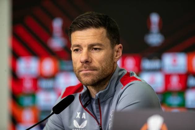 Bayer 04 Leverkusen Press Conference 06 03 2024 Xabi Alonso Coach Bayer 04 Leverkusen Bayer 04 Leverkusen Press Conference 06 03 2024 Copyright: xBEAUTIFULxSPORTS Buriakovx