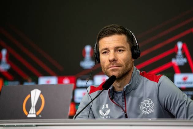Bayer 04 Leverkusen Press Conference 06 03 2024 Xabi Alonso Coach Bayer 04 Leverkusen Bayer 04 Leverkusen Press Conference 06 03 2024 Copyright: xBEAUTIFULxSPORTS Buriakovx