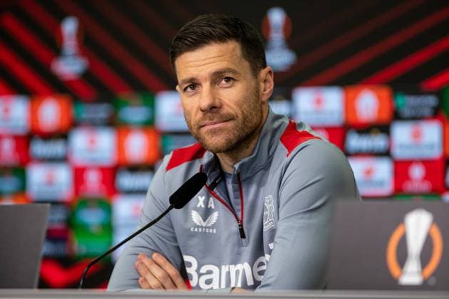 Bayer 04 Leverkusen Press Conference 06 03 2024 Xabi Alonso Coach Bayer 04 Leverkusen Bayer 04 Leverkusen Press Conference 06 03 2024 Copyright: xBEAUTIFULxSPORTS Buriakovx