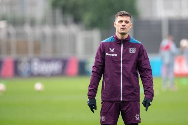 Bayer 04 Leverkusen Training 06 03 2024 Granit Xhaka Bayer 04 Leverkusen, 34 Bayer 04 Leverkusen Training 06 03 2024 Copyright: xBEAUTIFULxSPORTS Buriakovx