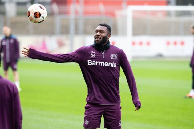 Bayer 04 Leverkusen Training 06 03 2024 Timothy Fosu Mensah Bayer 04 Leverkusen, 24 Bayer 04 Leverkusen Training 06 03 2024 Copyright: xBEAUTIFULxSPORTS Buriakovx
