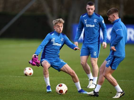Football, EL, Glasgow Rangers, Training