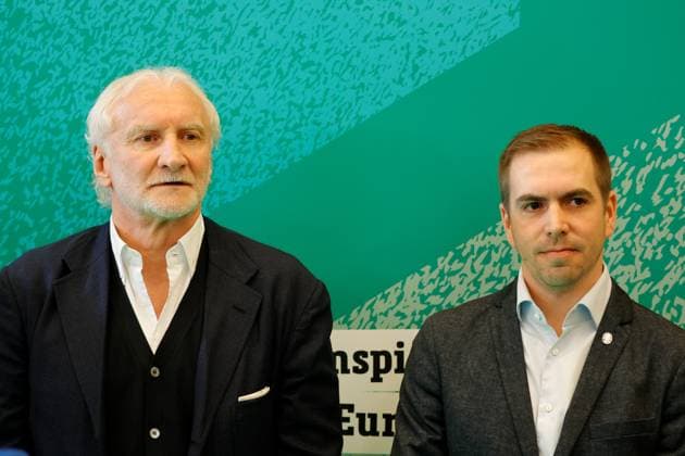 DFP Sports Director Rudi Völler, Tournament Director Philipp Lahm, Germany, Berlin, 100-day countdown event to UEFA EURO 2024