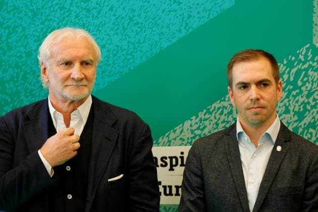 DFP Sports Director Rudi Völler, Tournament Director Philipp Lahm, Germany, Berlin, 100-day countdown event to UEFA EURO 2024