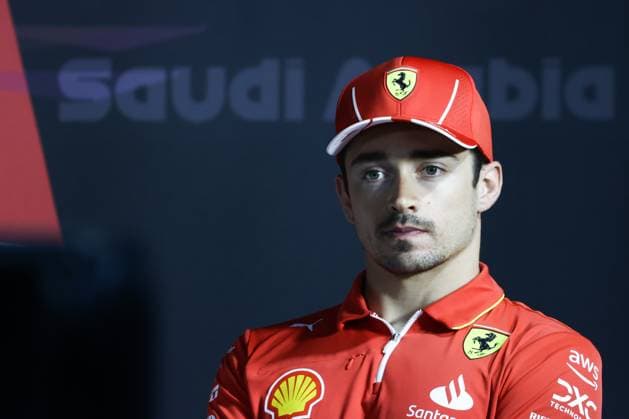 F1 Saudi Arabian Grand Prix 2024 Previews Charles Leclerc of Ferrari during press conference, PK, Pressekonferenz ahead of the Formula 1 Saudi Arabian Grand Prix at Jedah Corniche Circuit in Jeddah, Saudi Arabia on March 6, 2024. Jeddah Saudi Arabia  Copyright: xJakubxPorzyckix originalFilename:porzycki-f1saudia240306_npcEb.jpg