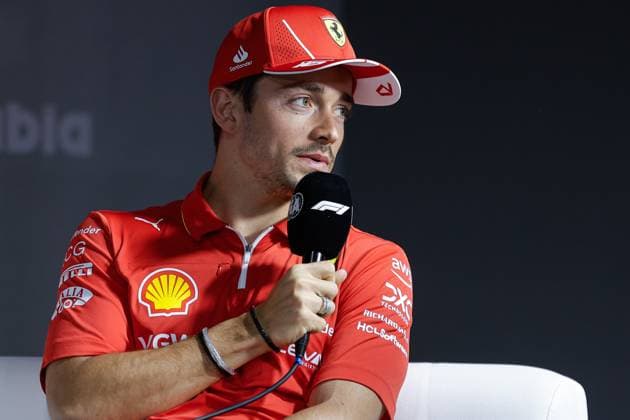 LECLERC Charles (mco), Scuderia Ferrari SF-24, portrait, press conference, PK, Pressekonferenz during the Formula 1 STC Saudi Arabian Grand Prix 2024, 2nd round of the 2024 Formula One World Championship, WM, Weltmeisterschaft from March 7 to 9, 2024 on the Jeddah Corniche Circuit, in Jeddah, Saudi Arabia - F1 - SAUDI ARABIAN GRAND PRIX 2024 DPPI Panoramic 240306_R02_SAUDI__LF_9639