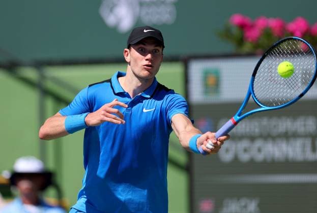 Jack Draper of Great Britain in action BNP Paribas Open, Tennis, Day 1, Indian Wells Tennis Garden, California, USA - 06 Mar 2024  Copyright: xEllaxLing Shutterstockx 14378714c