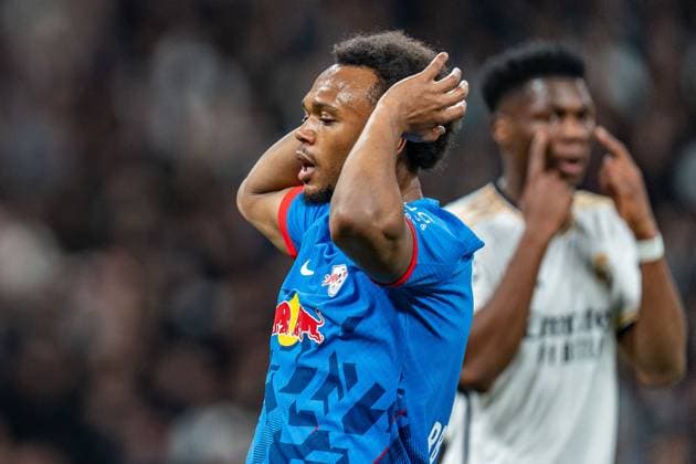 Lois Openda RB Leipzig, 17 Real Madrid vs RB Leipzig, Football, UEFA Champions League, Round of 16, 06 03 2024 Real Madrid vs RB Leipzig, Football, UEFA Champions League, Round of 16, 06 03 2024 Madrid Copyright: xEibner-Pressefoto BahhoxKarax EP_BKA