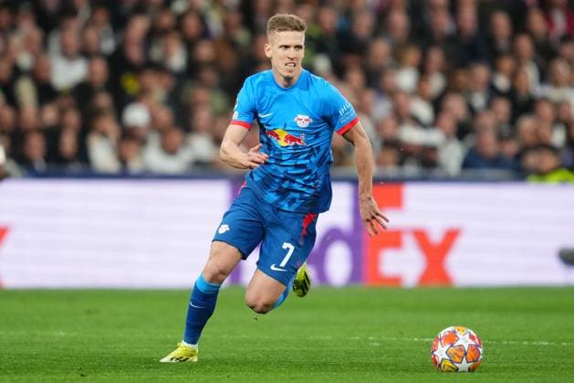 ESP: Real Madrid v RB Leipzig. UEFA Champions League match. Round of 16. Dani Olmo of RB Leipzigduring the UEFA Champions League match, Round of 16, second leg, between Real Madrid and RB Leipzig played at Santiago Bernabeu Stadium on March 6, 2023 in Madrid Spain. kpng Copyright: xBaguxBlancox xPRESSINPHOTOx PS_240306_003