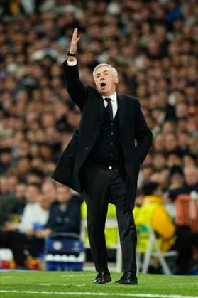 Real Madrid CF v RB Leipzig: Round of 16 Second Leg - UEFA Champions League 2023 24 Carlo Ancelotti head coach of Real Madrid during the UEFA Champions League 2023 24 round of 16 second leg match between Real Madrid CF and RB Leipzig at Estadio Santiago Bernabeu on March 6, 2024 in Madrid, Spain. Madrid Spain  Copyright: xJosexBretonx originalFilename:breton-realmadr240306_npRmK.jpg