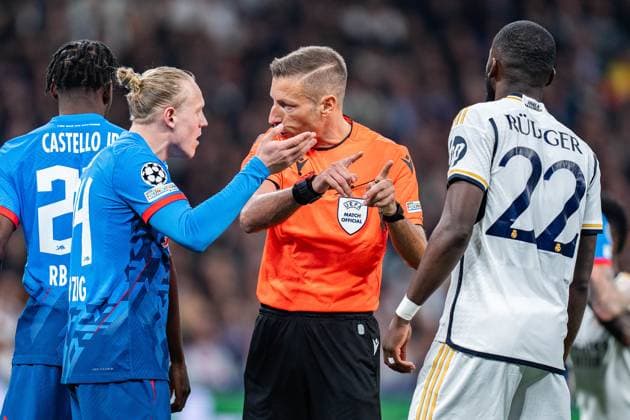 Xaver Schlager RB Leipzig, 24 Antonio Ruediger Real Madrid, 22 Real Madrid vs RB Leipzig, Football, UEFA Champions League, Round of 16, 06 03 2024 Real Madrid vs RB Leipzig, Football, UEFA Champions League, Round of 16, 06 03 2024 Madrid Copyright: xEibner-Pressefoto BahhoxKarax EP_BKA