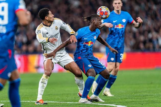 Jude Bellingham Real Madrid, 5 Real Madrid vs RB Leipzig, Football, UEFA Champions League, Round of 16, 06 03 2024 Real Madrid vs RB Leipzig, Football, UEFA Champions League, Round of 16, 06 03 2024 Madrid Copyright: xEibner-Pressefoto BahhoxKarax EP_BKA