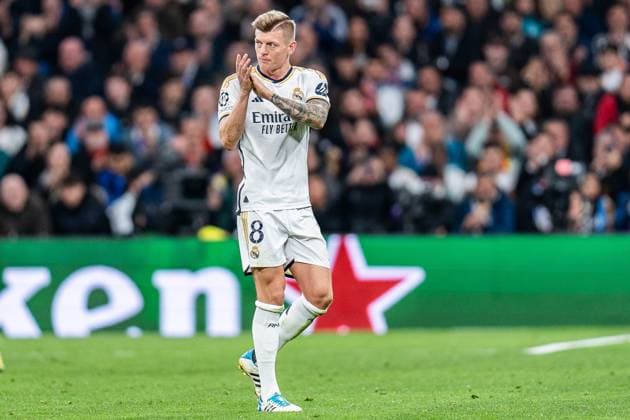 Toni Kroos Real Madrid, 8 Real Madrid vs RB Leipzig, Football, UEFA Champions League, Round of 16, 06 03 2024 Real Madrid vs RB Leipzig, Football, UEFA Champions League, Round of 16, 06 03 2024 Madrid Copyright: xEibner-Pressefoto BahhoxKarax EP_BKA