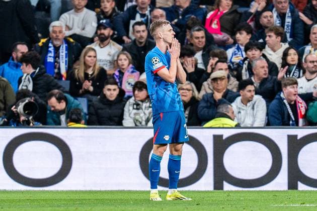 Dani Olmo RB Leipzig, 7 Real Madrid vs RB Leipzig, Football, UEFA Champions League, Round of 16, 06 03 2024 Real Madrid vs RB Leipzig, Football, UEFA Champions League, Round of 16, 06 03 2024 Madrid Copyright: xEibner-Pressefoto BahhoxKarax EP_BKA