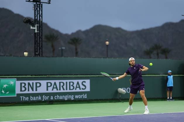 Lucas Pouille (Fra) TENNIS : Indian Wells 2024 - 06 03 2024 AntoineCouvercelle Panoramic 