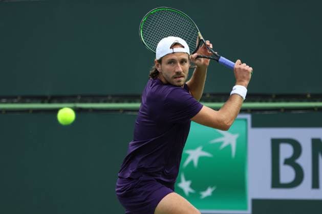 Lucas Pouille (Fra) TENNIS : Indian Wells 2024 - 06 03 2024 AntoineCouvercelle Panoramic 