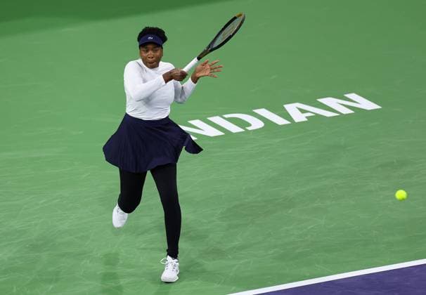 Venus Williams of USA in action BNP Paribas Open, Tennis, Day 1, Indian Wells Tennis Garden, California, USA - 06 Mar 2024  Copyright: xEllaxLing Shutterstockx 14378714bx