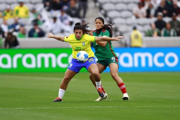 Football, Women, Concacaf Gold Cup, Semi-final, Brazil - Mexico