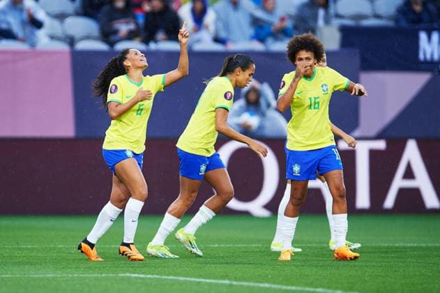 RECORD DATE NOT STATED Concacaf W Gold Cup 2024 Brazil vs Mexico Yasmim celebrates her goal 3-0 of Brazil during the Semifinals match between Brazil and Mexico (Mexican national team, Nationalteam as part of the Concacaf Womens Gold Cup 2024, at Snapdragon Stadium on March 06, 2024 in San Diego, California, United States. SAN DIEGO CALIFORNIA UNITED STATES  Copyright: xJorgexMartinezx 20240306192740_CWGC_2024_SF_BRA_MEX_YASMIM213