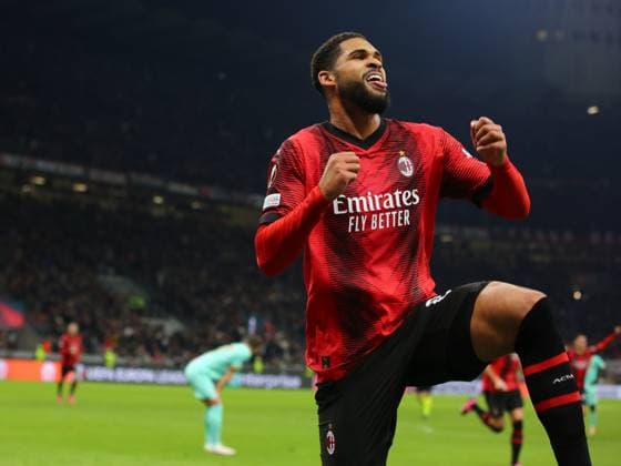 March 7, 2024, Milan, Lombardy, Italy: RUBEN LOFTUS-CHEEK of AC Milan reacts to scoring his side third goal in the first half of the UEFA Europa League Round of 16 first leg game between AC Milan and Slavia Praha at San Siro Stadium in Milan, Italy Milan Italy - ZUMAc179 20240307_zep_c179_025 Copyright: xMickaelxChavetx