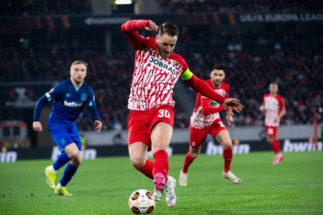 Christian Guenter SC Freiburg, 30 on the ball, GER, SC Freiburg vs West Ham United, Football UEFA Europa League, Round of 16 first leg, 2023 2024 season, 07 03 2024 GER, SC Freiburg vs West Ham United, Football UEFA Europa League, Round of 16 first leg, 2023 2024 season, 07 03 2024 Freiburg Copyright: xEibner-Pressefoto Memmlerx EP_MMR