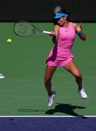 Emma Raducanu of GBR in action BNP Paribas Open, Tennis, Day 2, Indian Wells Tennis Garden, California, USA - 07 Mar 2024  Copyright: xEllaxLing Shutterstockx 14380630c