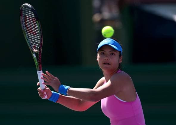 Emma Raducanu of GBR in action BNP Paribas Open, Tennis, Day 2, Indian Wells Tennis Garden, California, USA - 07 Mar 2024  Copyright: xEllaxLing Shutterstockx 14380630k